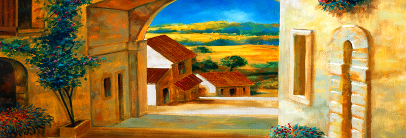 Trompe l'oeil PT 100809 - Antico Borgo del Paesello